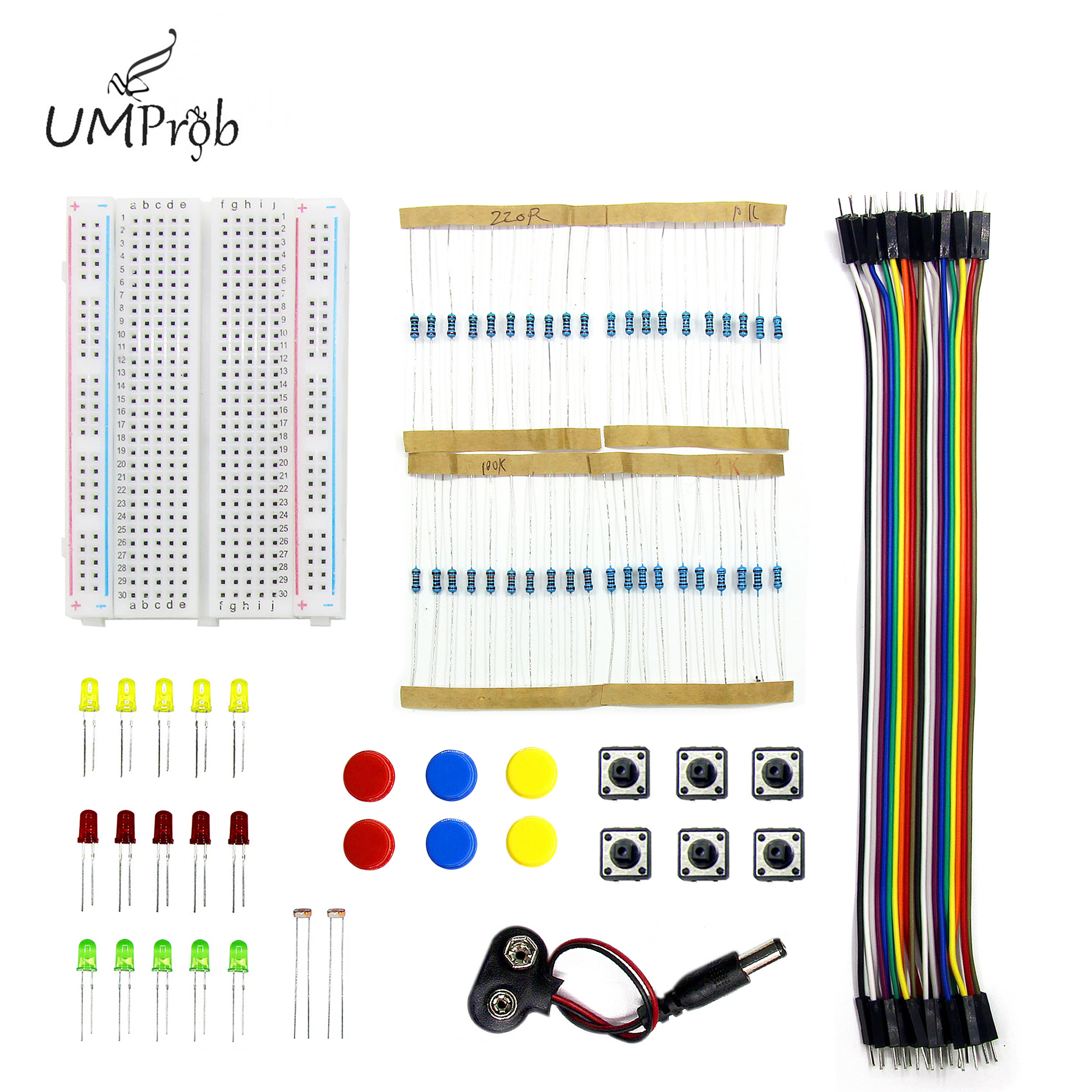 Diy Electronics Breadboard - Starter Kit R3 Mini Breadboard LED