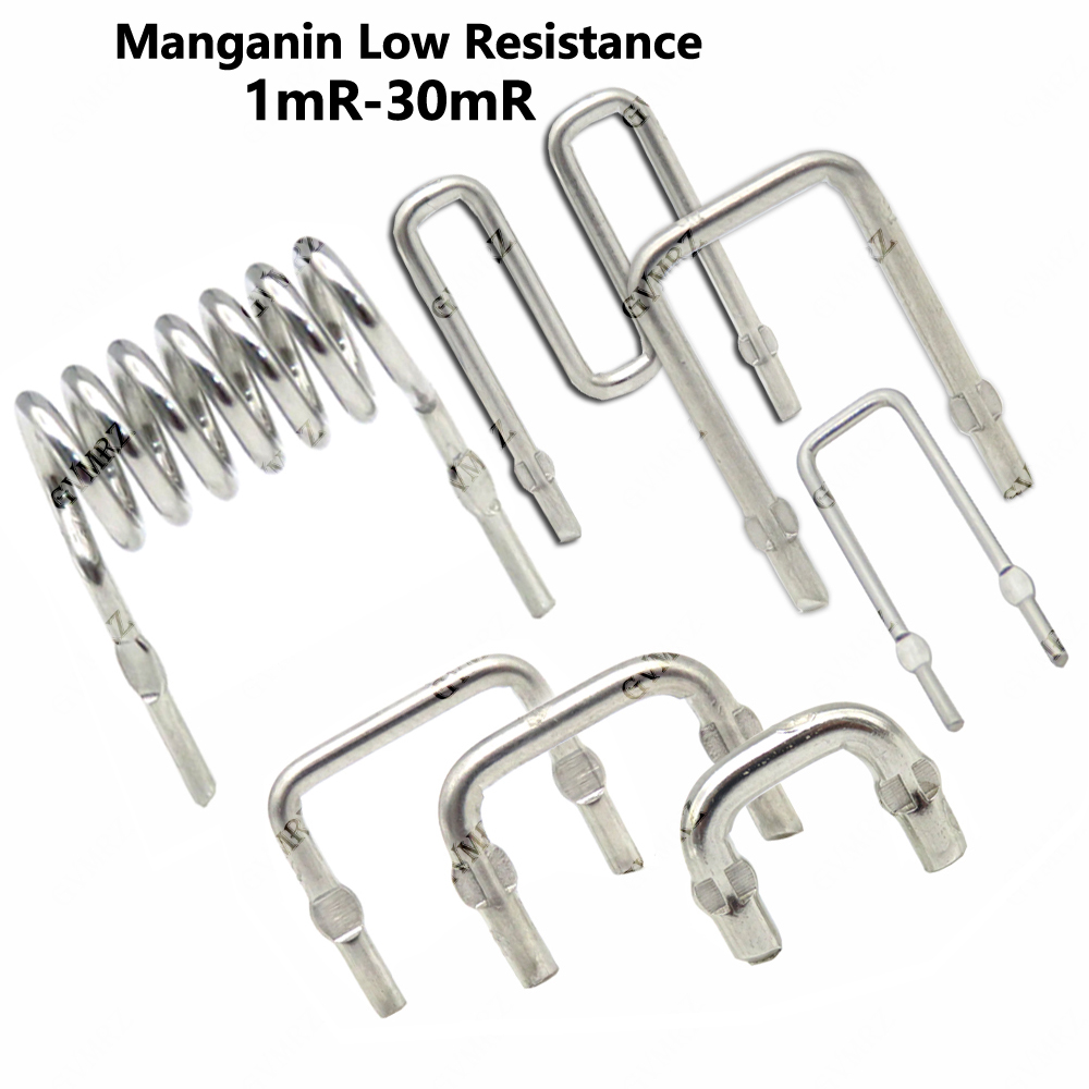 Diy Electronic Components - 1.5x10MM/15MM/20MM 1mΩ–100mΩ Manganin Low Resistance Resistor