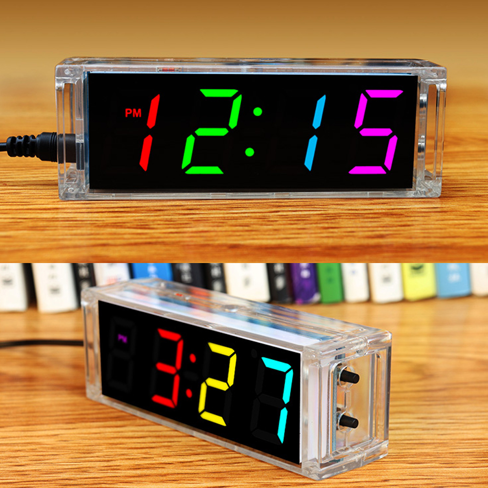 Diy Home Electronics - Digital Tube DIY Clock Kit Temperature