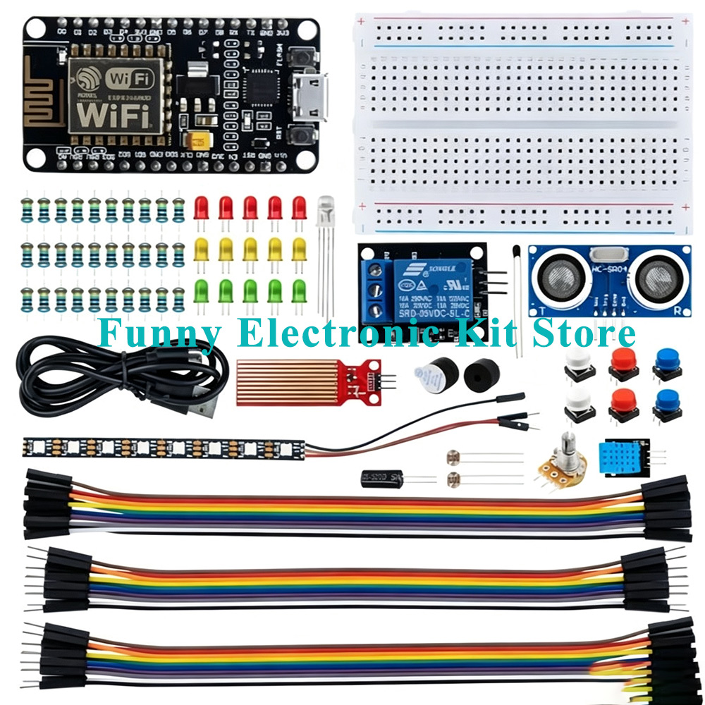 Diy Electronics Breadboard - ESP8266 WiFi Development Board Starter Kit