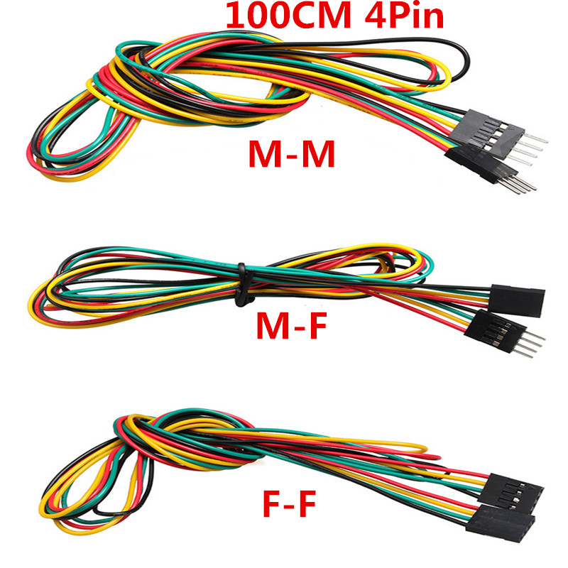10pcs/lot 4pin 100cm M-M / M-F - Diy Electronics Breadboard 리뷰 및 가격