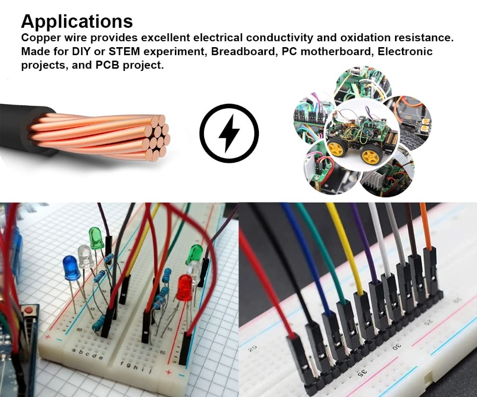 40Pin Dupont Cable Ribbon Jump - Diy Electronics Breadboard 리뷰 및 가격