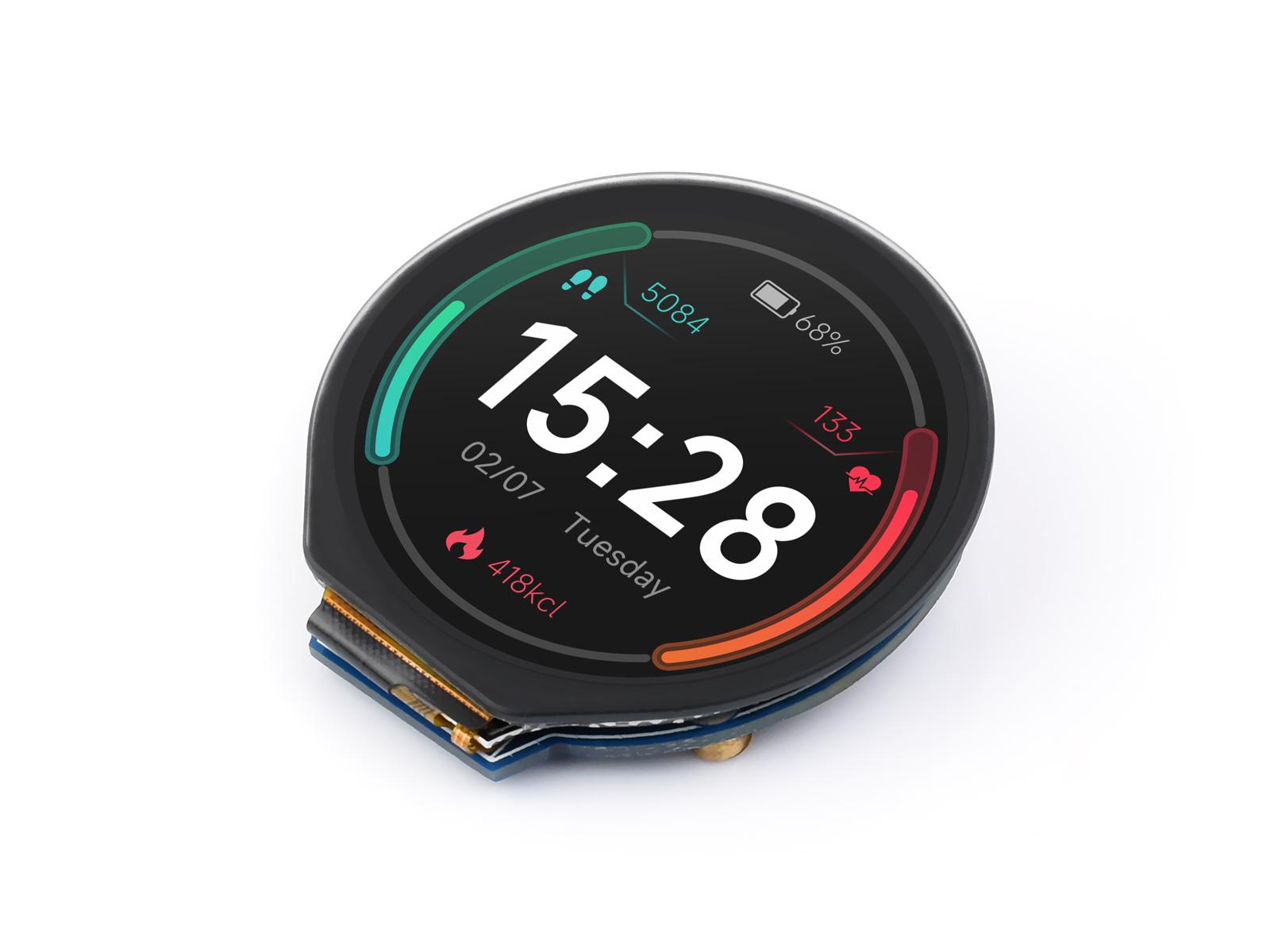 Waveshare 1.28inch Round LCD D - I2C Lcd Display 리뷰 및 가격