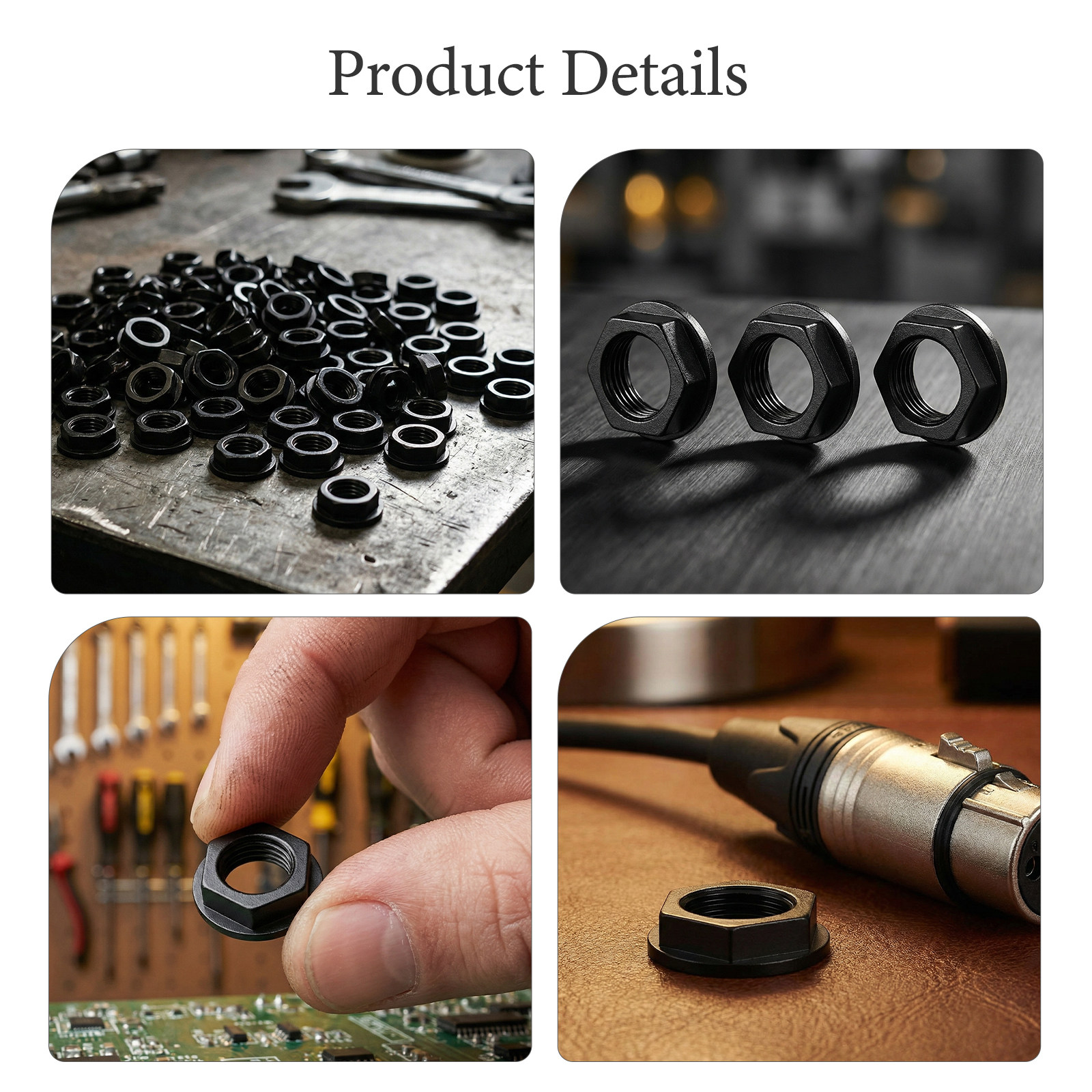 100Pcs Jack Socket Nuts Audio  - Diy Guitar Electronics 리뷰 및 가격