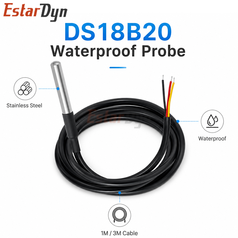 Estardyn DS18B20 Waterproof Di - Ds18B20 Temperature Sensor 리뷰 및 가격
