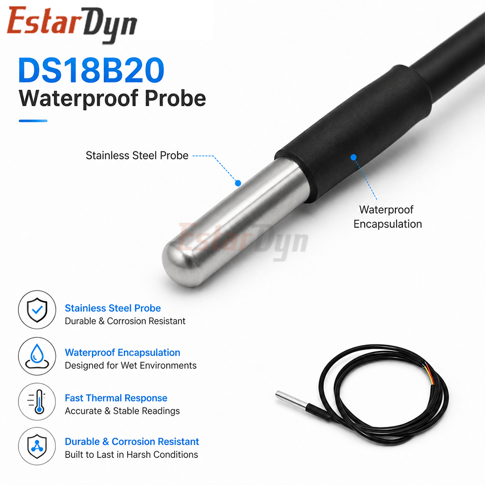 Estardyn DS18B20 Waterproof Di - Ds18B20 Temperature Sensor 리뷰 및 가격