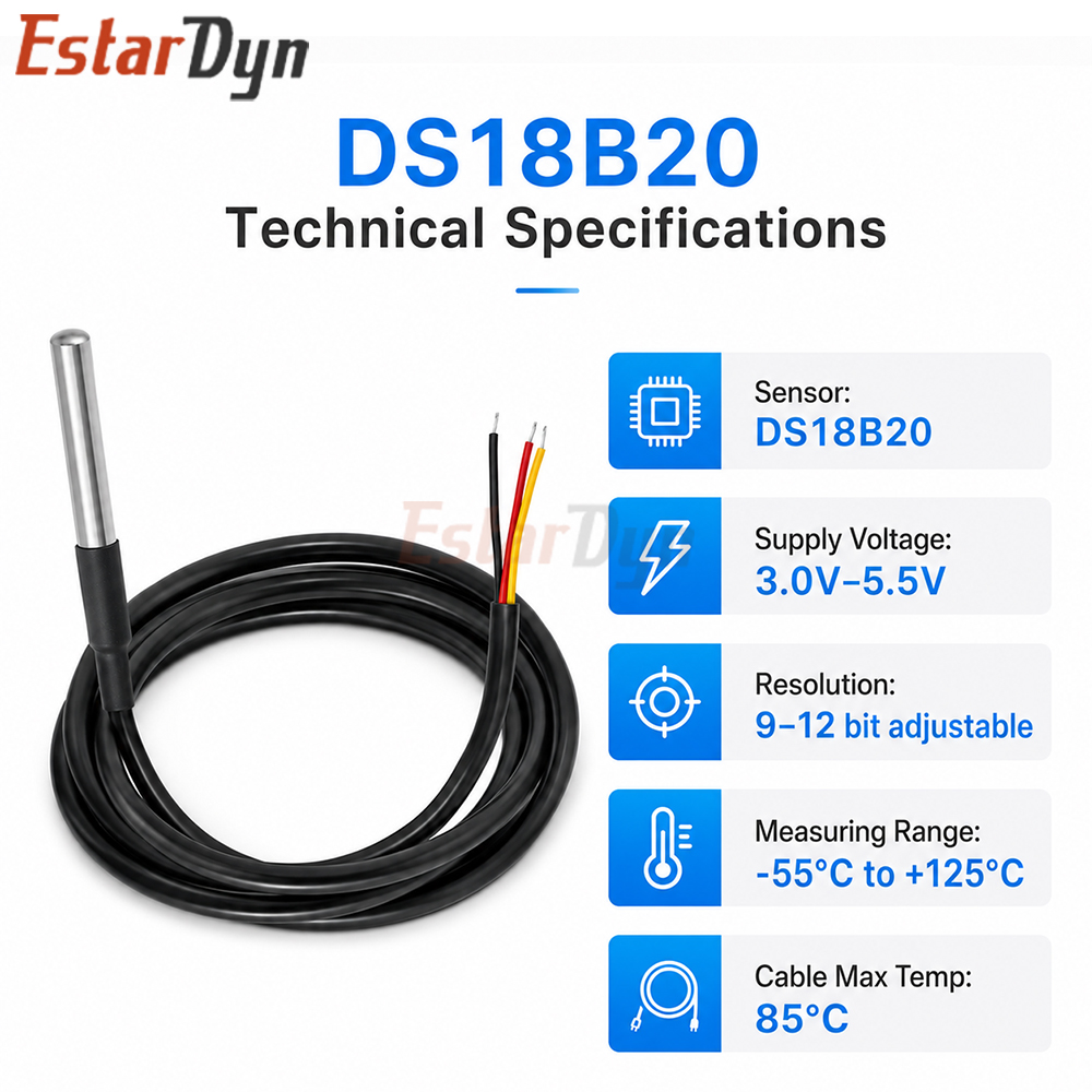 Estardyn DS18B20 Waterproof Di - Ds18B20 Temperature Sensor 리뷰 및 가격