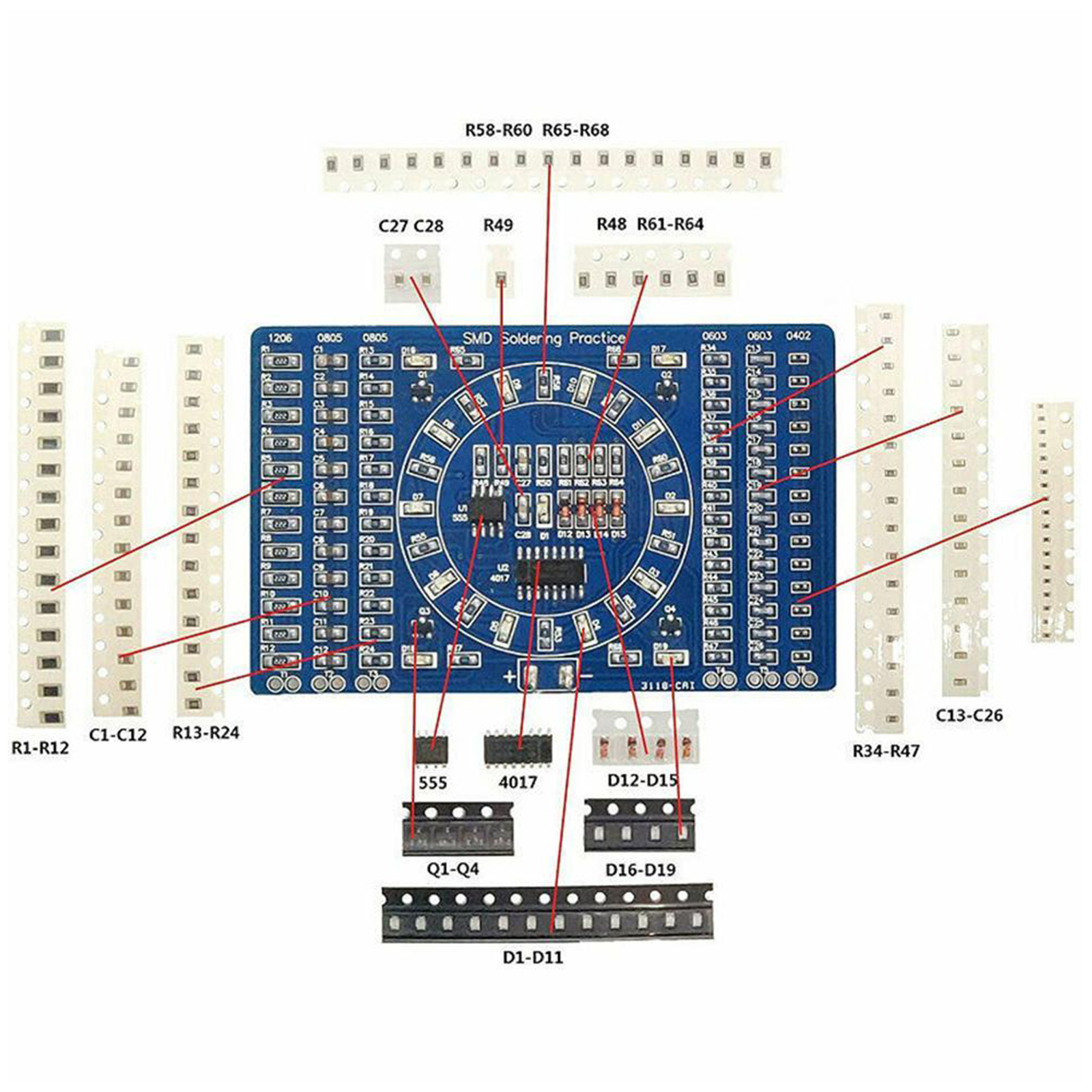 Soldering Practice Three-Piece - Diy Electronic Components 리뷰 및 가격