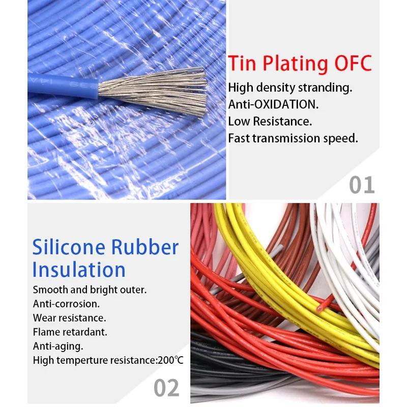 2M/5M UL3239 Silicone Wire Tin - Diy Electronics Music 리뷰 및 가격