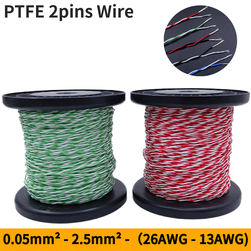 2M/10M 2pins PTFE Wire 30/26/2 - Diy Electronics Music 리뷰 및 가격