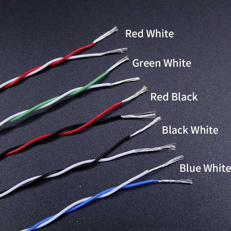 2M/10M 2pins PTFE Wire 30/26/2 - Diy Electronics Music 리뷰 및 가격