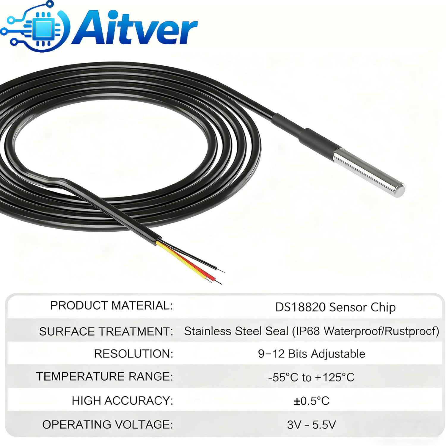 DS18B20 Waterproof Temperature - Ds18B20 Temperature Sensor 리뷰 및 가격