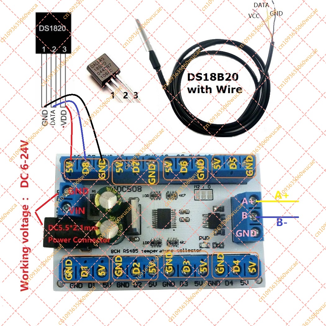YF8CH RS485 Modbus RTU DS18B20 - Ds18B20 Temperature Sensor 리뷰 및 가격