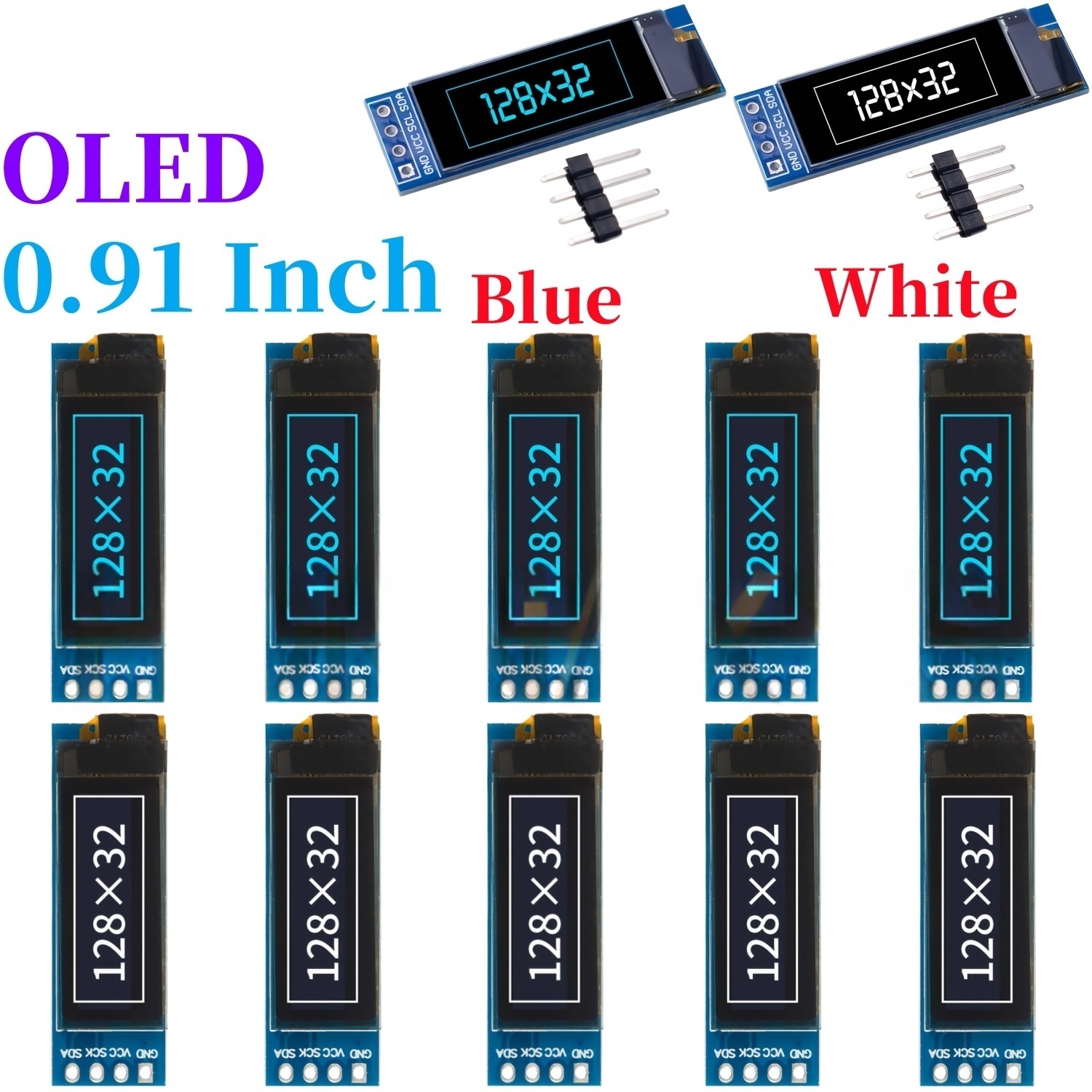 XZG 1-20PCS 0.91 Inch 128x32 I - I2C Lcd Display 리뷰 및 가격
