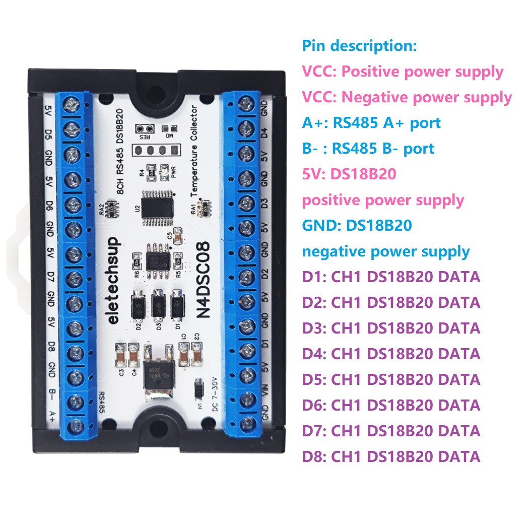 8-Way 1-Wire DS18B20 Digital T - Ds18B20 Temperature Sensor 리뷰 및 가격