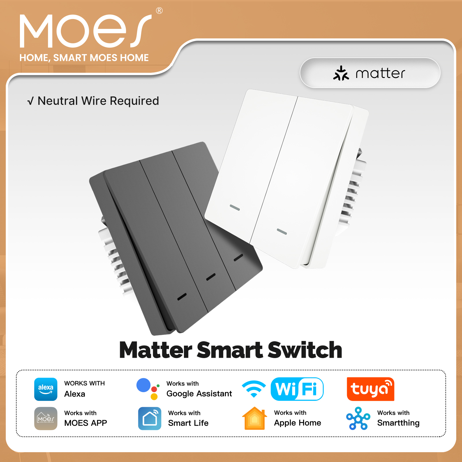 MOES Matter Tuya WiFi Smart Li - Diy Home Electronics 리뷰 및 가격