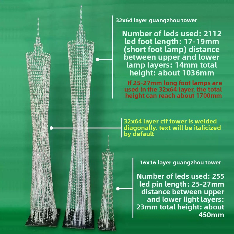 64 Layers Canton Tower DIY Ele - Diy Home Electronics 리뷰 및 가격