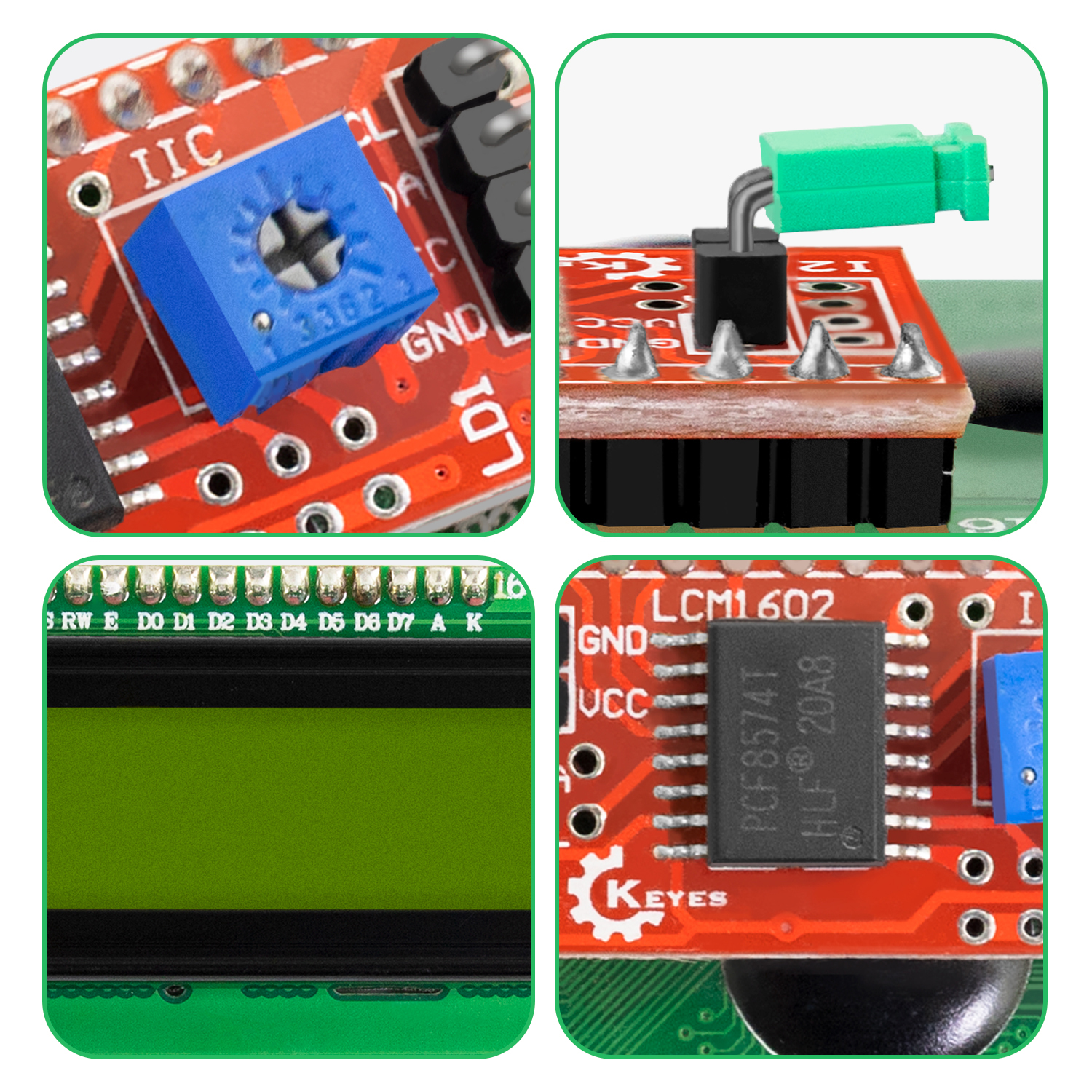 KEYES DC 3.3V LCD1602+I2C Modu - I2C Lcd Display 리뷰 및 가격