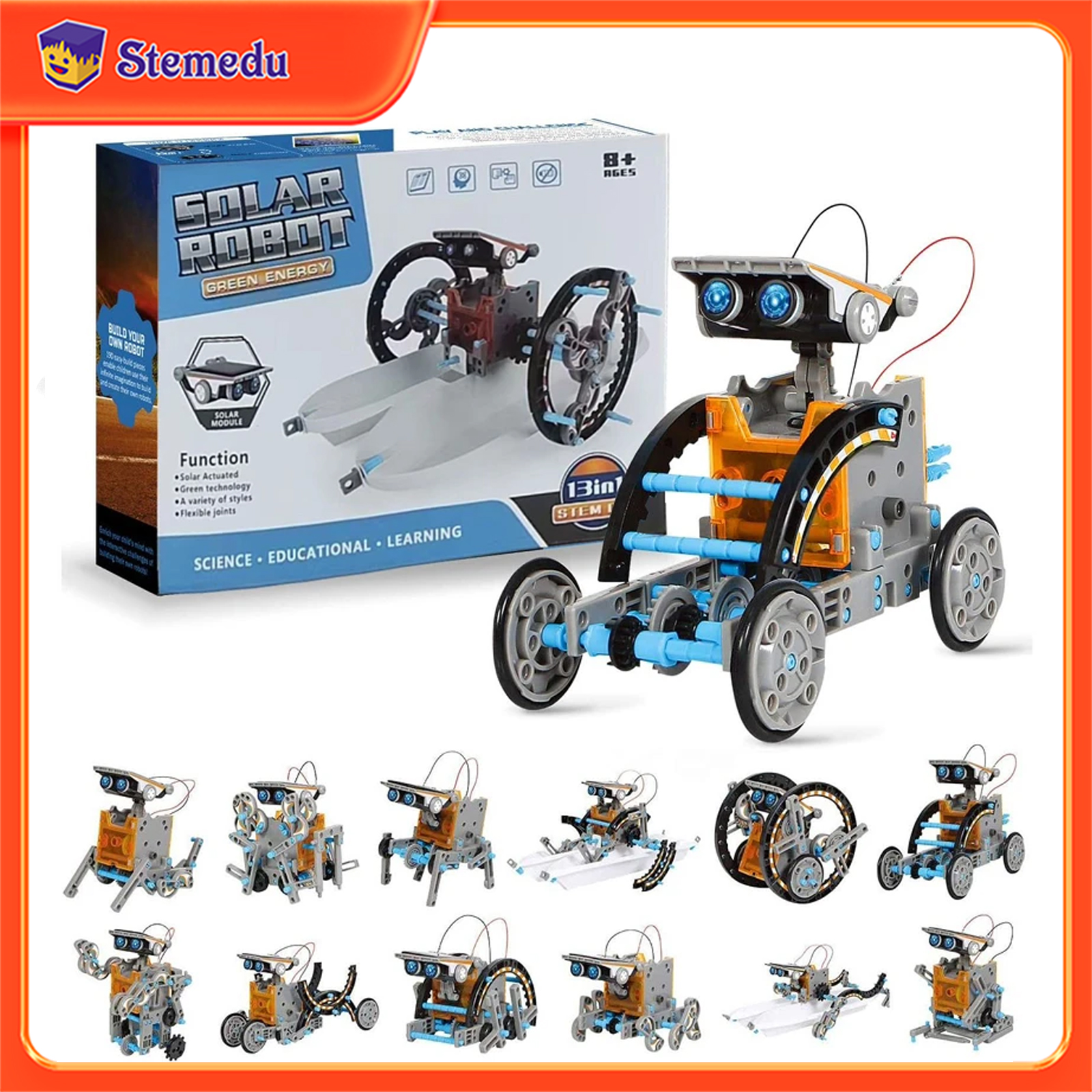 13 in 1 Solar Powered Robot Sc - Diy Home Electronics 리뷰 및 가격