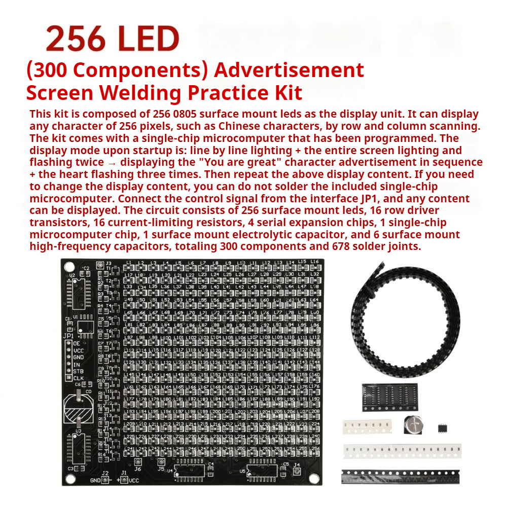 64/256 LED SMD Dot Matrix Adve - Diy Electronic Components 리뷰 및 가격